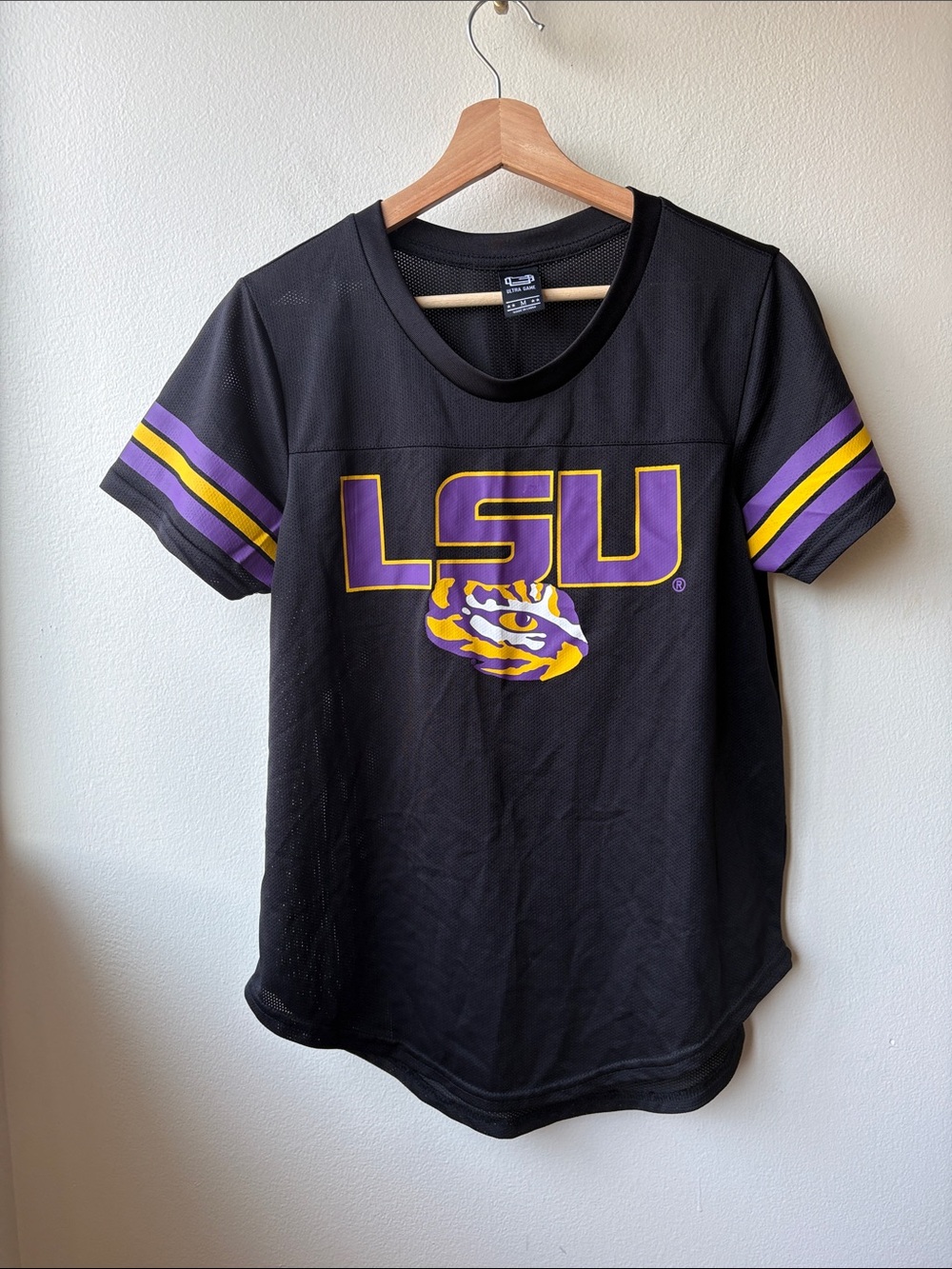 LSU Women’s Black Mesh Top Size Medium